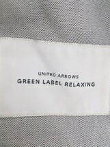 ◇ green label relaxing グリーンレーベル UNITED ARROWS 薄手 長袖 ノーカラー ジャケット サイズ38 グレー レディース_画像4