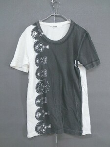 * Ne-net Ne-Net короткий рукав футболка cut and sewn размер 3 "теплый" белый черный женский 