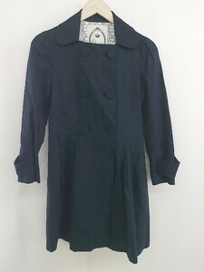 * Chesty Chesty linen. long sleeve coat size 1 navy series lady's 