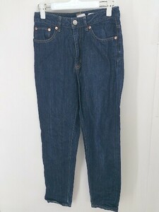 ◇ BACK NUMBER バックナンバー WASHI DENIM 和紙デニム パンツ サイズ25 ブルー系 レディース