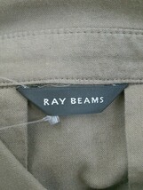 ◇ Ray BEAMS レイビームス フロントボタン 長袖 ミニ シャツ ワンピース カーキ レディース_画像4