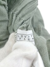 ◇ LOWRYS FARM ローリーズファーム リネン混 ウエストゴム 半袖 膝下丈 ワンピース サイズF カーキ レディース_画像4