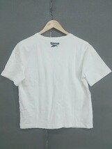 ◇ Reebok リーボック プリント 半袖 Tシャツ カットソー サイズL オフホワイト レディース_画像3