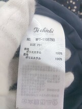 ◇ Te chichi テチチ ドット 水玉 ノースリーブ ロング キャミソールワンピース サイズF ネイビー ホワイト レディース_画像5