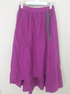 * * TITICACA Titicaca с биркой длинный flair юбка размер F пурпурный женский 