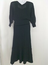 ◇ PROPORTION BODY DRESSING ワンピース カーディガン アンサンブル サイズS ブラック レディース_画像3