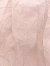 ◇ ◎ natural couture パフスリーブ キーネック 五分袖 ロング ワンピース サイズL オレンジベージュ系 レディース_画像5