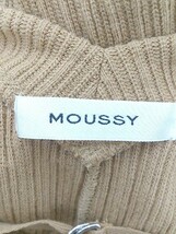 ◇ ●美品● ◎ MOUSSY マウジー タグ付 オープンバック 長袖 ロング ワンピース サイズF キャメル レディース_画像4