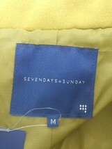 ◇ ◎ SEVENDAYS=SUNDAY セブンデイズ サンデイ タグ付 ショート コート サイズM マスタード レディース_画像4