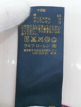 ◇ POLO RALPH LAUREN ボーダー 子供服 フレンチスリーブ ミニ ワンピース サイズXL 16/160/84 ピンク ネイビー レディース_画像5