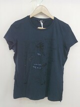 ◇ ◎ Max&Co. マックス&コー タグ付き 半袖 Tシャツ カットソー サイズL ネイビー系 レディース_画像2