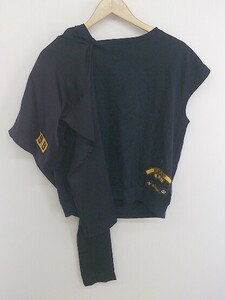 ◇ BEAMS BOY ビームス ボーイ デザイン ノースリーブ カットソー ネイビー レディース