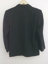 ◇ MADAME NICOLE マダムニコル ダブル ウール 長袖 テーラード ジャケット ブラック レディース P_画像3
