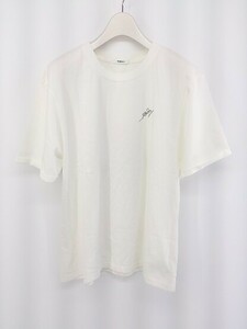 ◇ ◎ MURUA ムルーア タグ付 プリント 半袖 Tシャツ カットソー サイズF オフホワイト レディース P