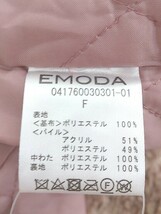 ■ ◎ EMODA エモダ タグ付 定価 1.6万円 長袖 ロング コート サイズF ピンク レディース P_画像5