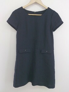 * NATURAL BEAUTY BASIC Natural Beauty Basic short sleeves Mini One-piece size S navy lady's P