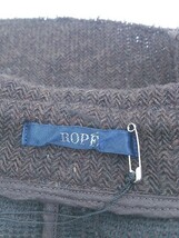 ◇ ◎ ROPE ロペ 毛混 メランジ 長袖 ニット ジャケット サイズ11at ブラウン レディース P_画像4