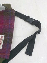 ◇ MILESTO ミレスト HARRIS TWEED ハリスツイード ショルダー バッグ カーキ レディース P_画像8