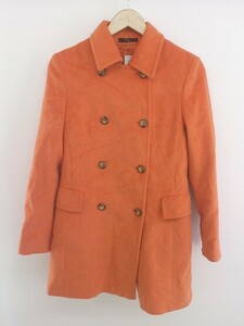 * J&R J&R Anne gola. long sleeve pea coat orange lady's P