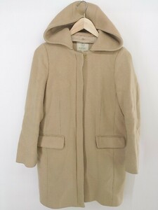 ■ ◎ BEAUTY & YOUTH UNITED ARROWS 2WAY ダブルジップ 長袖 コート サイズM ベージュ レディース P