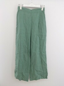 * B:MING by BEAMS Be mingby Beams linen100% 20SS легкий брюки размер S оттенок зеленого женский P