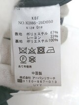 ◇ KBF アーバンリサーチ Vネック チェック 膝下丈 ワンピース サイズone イエロー ブルー レディース P_画像5