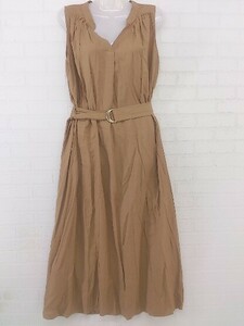 ◇ Natural Couture Natural Couture рукав длинное платье коричневые дамы P