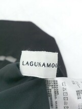 ◇ ◎ LAGUNAMOON タグ ペチコート付き シアー ヤーン 半袖 ロング ニット ワンピース サイズM ブラック レディース P_画像5