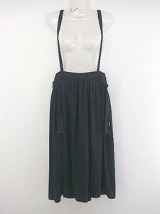 * RNAa-ruene- suspension attaching long flair skirt size M black lady's P