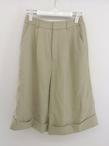 * Ray BEAMS Ray Beams tuck culotte size 0 khaki series lady's P