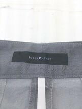 ◇ INTERPLANET インタープラネット スラックス パンツ サイズ38 グレー レディース P_画像4