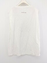 ◇ LAKOLE ラコレ ノースリーブ プリント Tシャツ カットソー サイズM ホワイト レディース P_画像3