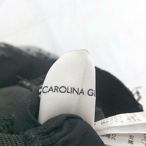◇ CAROLINA GLASER. カロリナ グレイサー 水玉 ドット ロング チュール スカート ブラック レディース Pの画像4