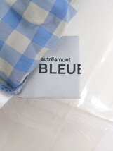 ◇ ◎ lautreamont BLEUBLANC チェック 長袖 シャツ ブラウス サイズ38 ブルー アイボリー レディース P_画像4