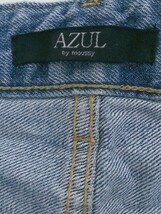 ◇ AZUL BY MOUSSY ダメージ加工 コットン100% ジーンズ デニム パンツ サイズL ブルー系 レディース P_画像4