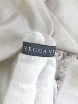 ◇ YECCA VECCA イェッカ ヴェッカ 花柄 フレンチスリーブ ロング ワンピース サイズF ベージュ系 レディース P_画像4