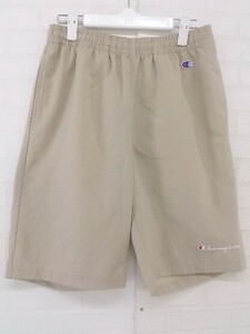 ◇ Champion チャンピオン ショート ハーフ パンツ サイズL ベージュ系 レディース P