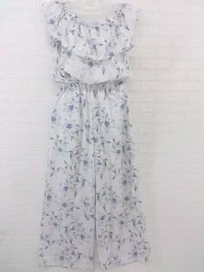 ◇ CECIL McBEE セシルマクビー オフショル サロペット サイズM ブルー系 レディース P