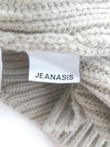 ◇ JEANASIS ジーナシス タートルネック 長袖 ニット セーター サイズF ベージュ系 レディース P_画像4