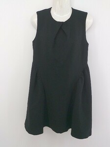 * snidel Snidel check switch no sleeve Mini One-piece size 0 black group lady's P