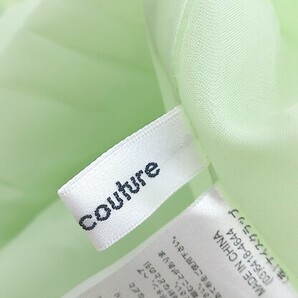◇ ◎ natural couture ベルト付 デザイン 七分袖 ロング ワンピース グリーン レディース Pの画像5