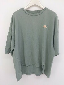 ◇ KELTY コットン100% 半袖 Tシャツ カットソー サイズF グリーン系 レディース P