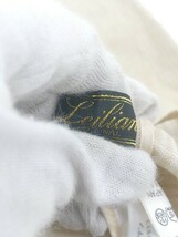 ◇ Leilian レリアン リネン混 3B シングル 長袖 テーラード ジャケット サイズ11 ベージュ系 レディース P_画像4