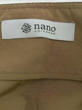 ◇ ◎ nano universe ナノ ユニバース スクエアネック 半袖 ブラウス カットソー サイズ38 ブラウン レディース P_画像4
