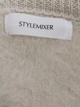 ◇ STYLEMIXER モヘア調 リブ 長袖 ニット セーター サイズF ベージュ レディース P_画像4