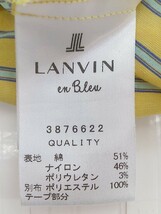 ◇ LANVIN en Bleu ランバン オン ブルー ボーダー キャミソール ブラウス サイズ38 イエロー ブルー系 レディース P_画像5