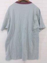 ◇ Kastane カスタネ 半袖 Tシャツ カットソー サイズXL ブルー ワインレッド系 レディース P_画像3