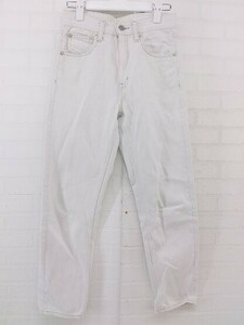 ◇ green label relaxing UNITED ARROWS コットン100% ジーンズ デニム パンツ サイズ34 ホワイト ベージュ レディース P