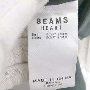 ◇ BEAMS HEART ビームス ハート ウエストゴム ツータック パンツ サイズM グリーン レディース Pの画像5