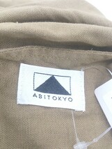 ◇ ABITOKYO アビトーキョー 五分袖 膝下丈 ワンピース ベージュ系 レディース P_画像4